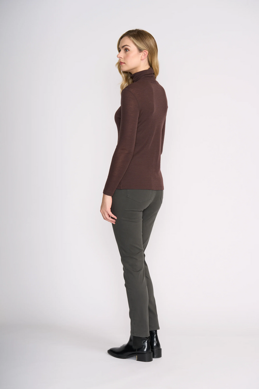 Foil Holey Moley Trouser Dark Sage/Russet