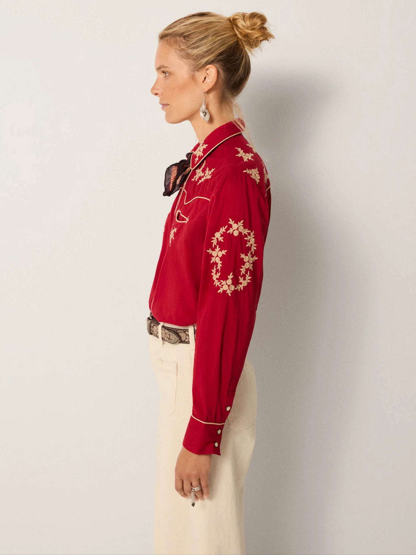 Maison Hotel Sierra Western Rodeo Blouse Red River