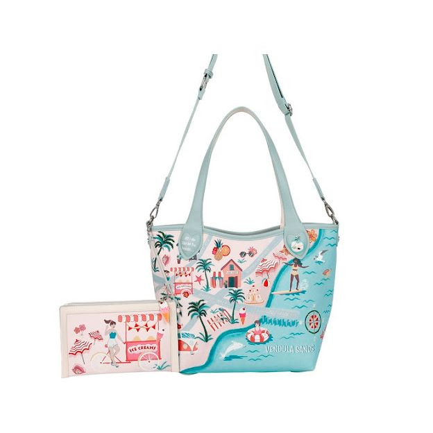 Vendula sands reversible tote and pouch
