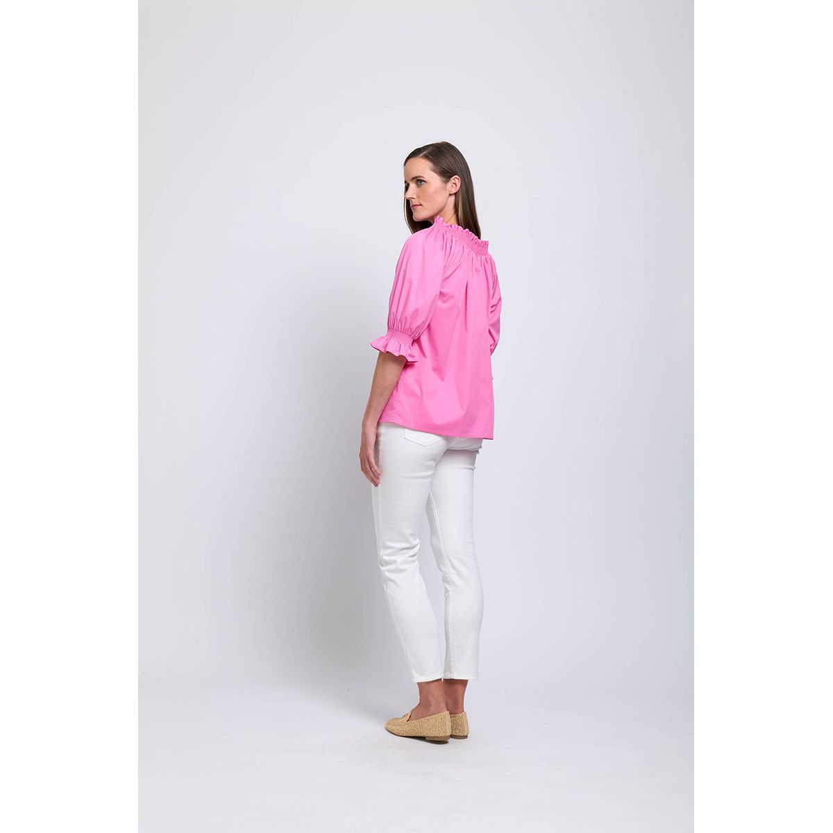 Foil Eye Candy Top Pink