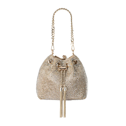 Olga Berg MIRANDA Drawstring Top Handle - CHAMPAGNE
