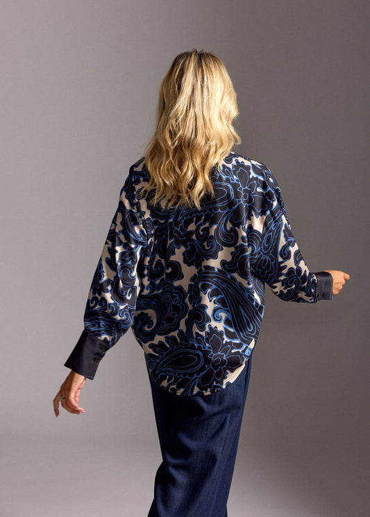 Lauren Vidal Stefi Blouse - Blue
