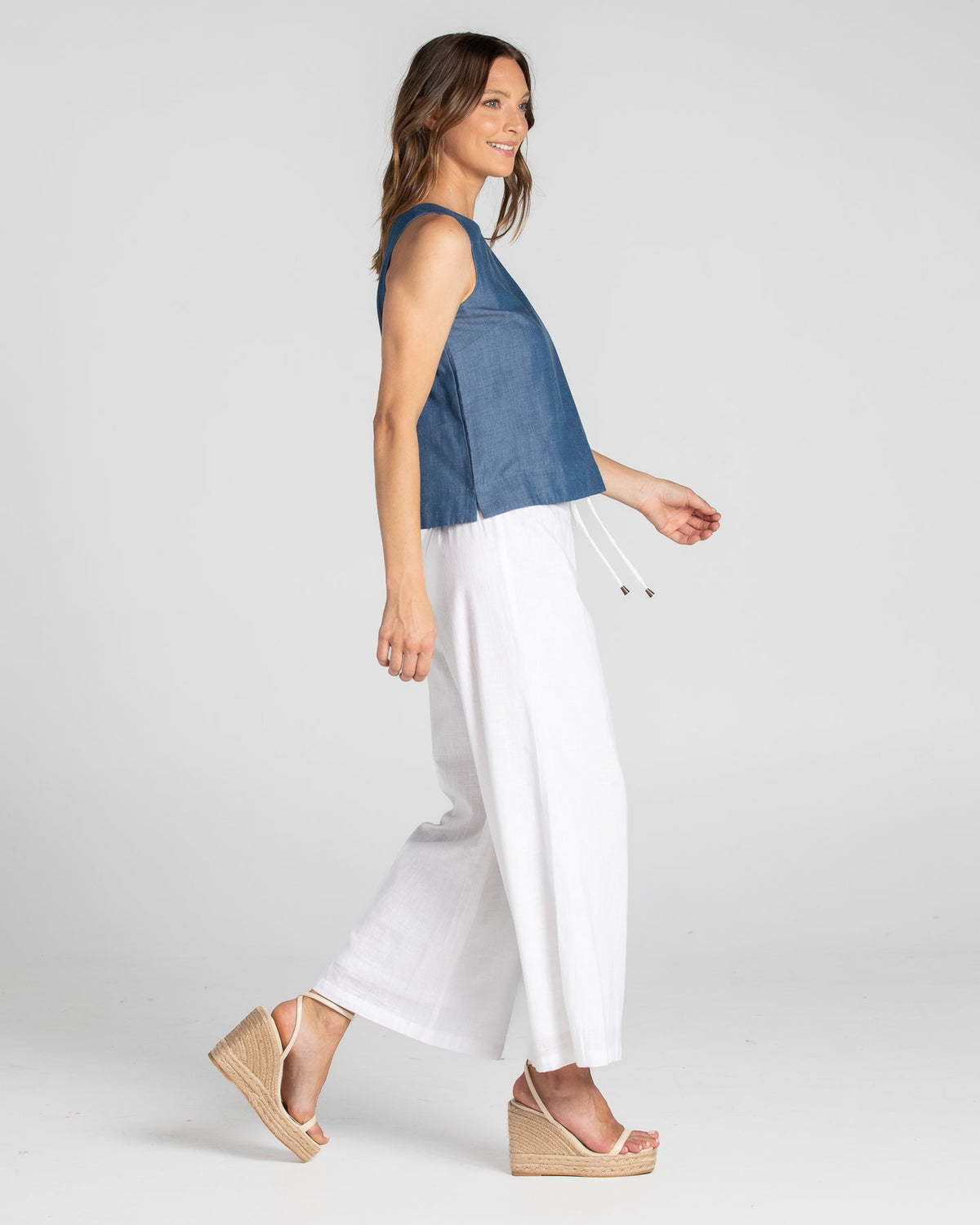 Boom Shankar Hara Top - Chambray