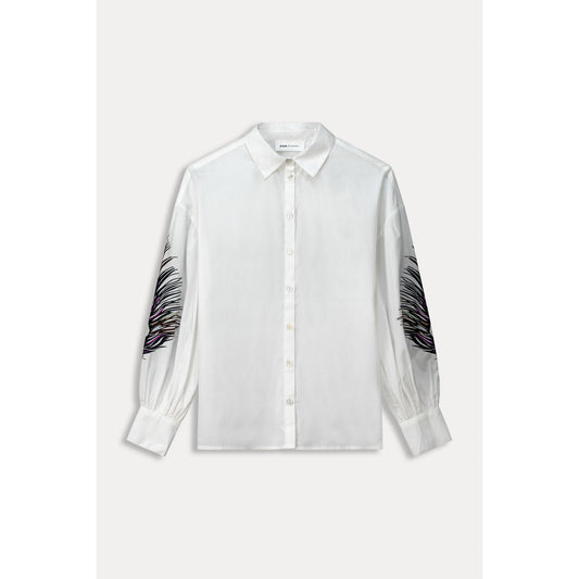 POM White Feather Blouse