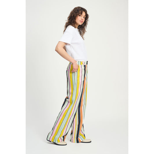 POM Pants Paradise Stripes Linen
