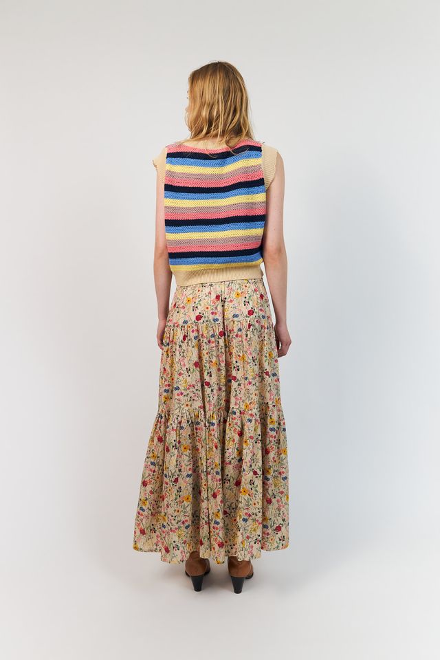 Lolly's Laundry Sunset Maxi Skirt Flower Print