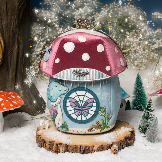 Vendula London Fairy Village Snowflake Edition Toadstool House Bag