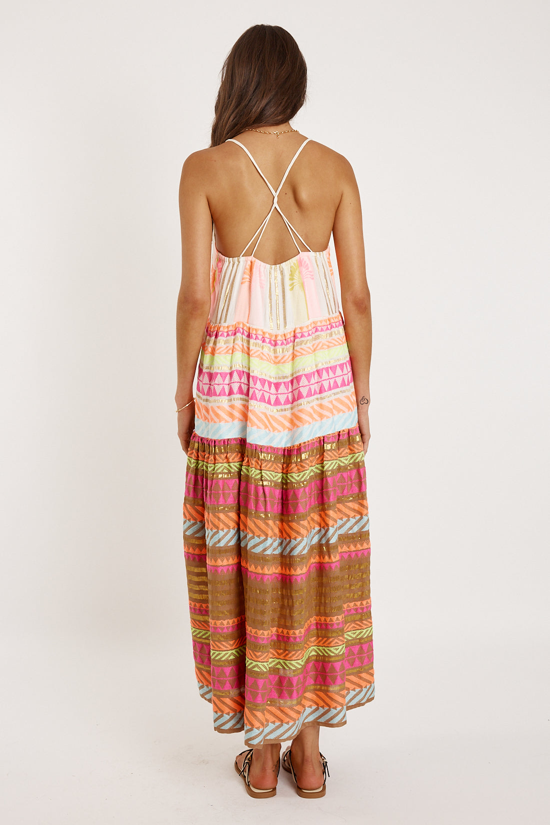 Rubyyaya Paloma Strap Maxi Jacquard