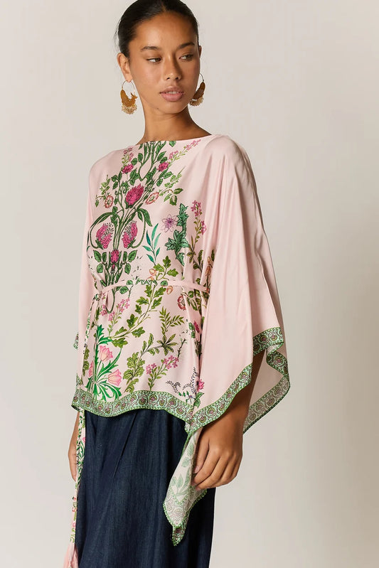 Rubyyaya Tatiana Poncho Pink