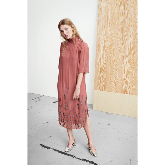 Noa Noa Beaded Cedarwood Dress