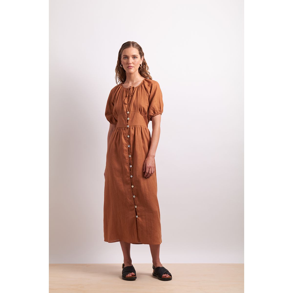 Neris the storybook dress Cinnamon
