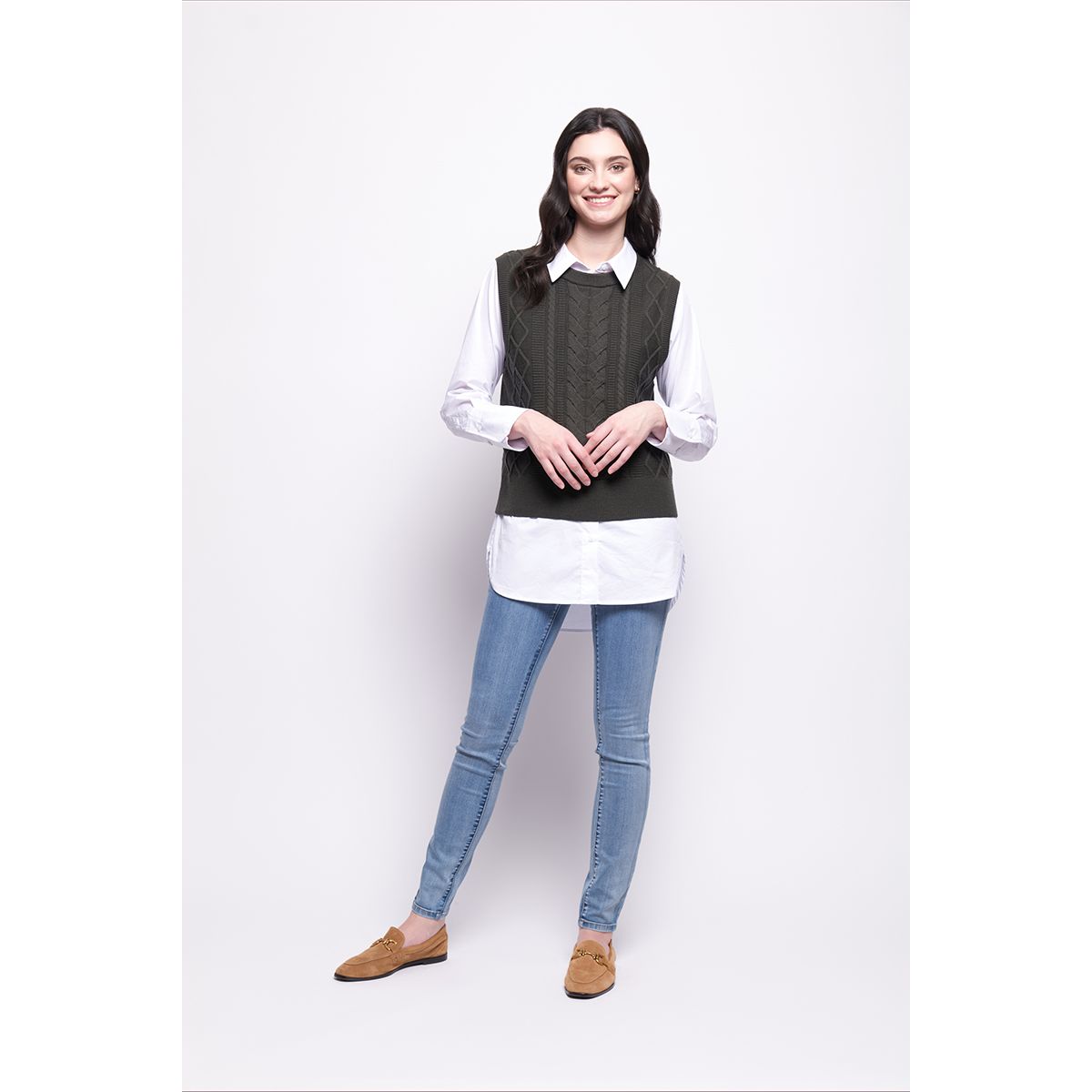 Foil Plot Twist vest (Hunter & Plum)