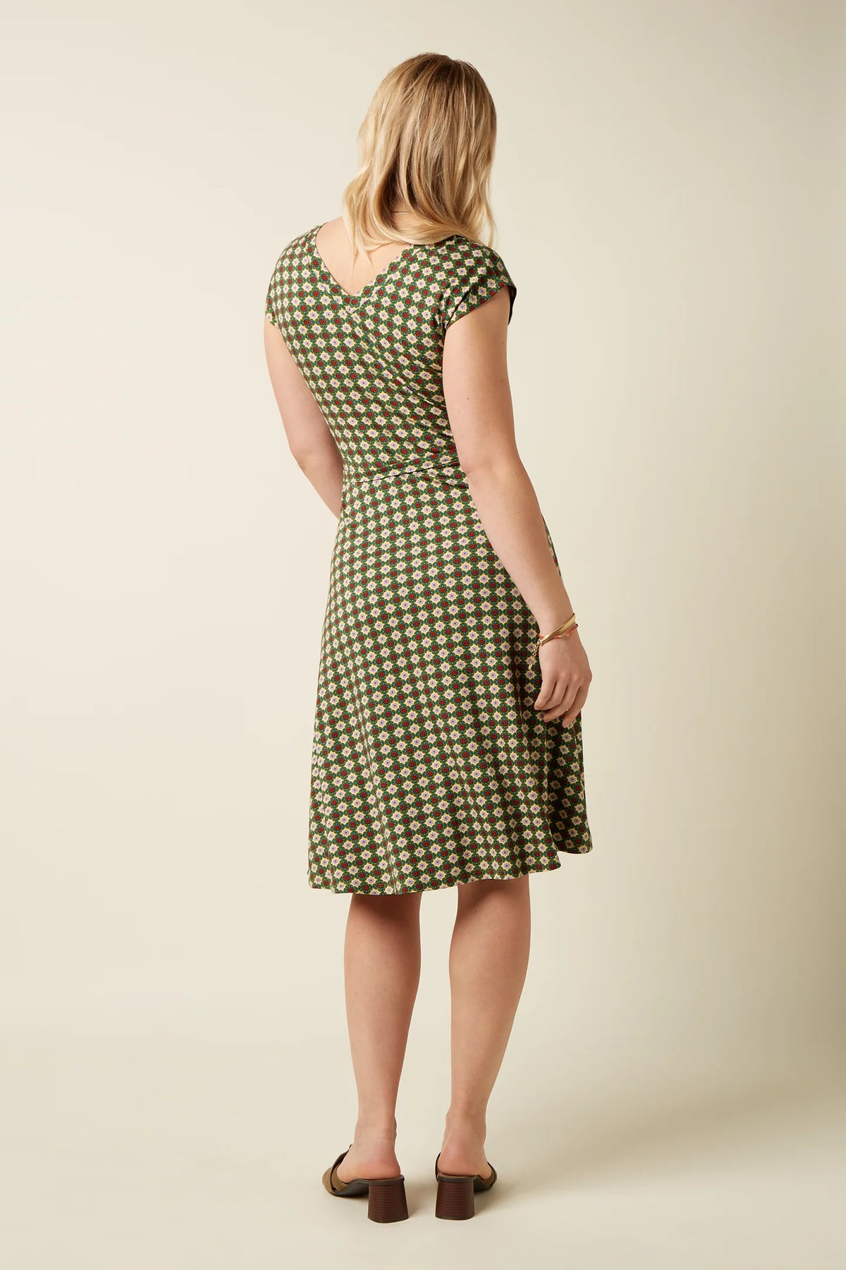 King Louie Double V Dress- Jade/Ponderosa Green