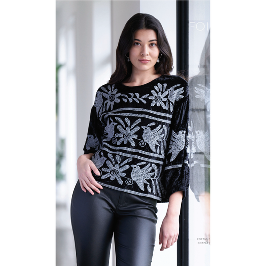 Foil Casino Royale Top Black