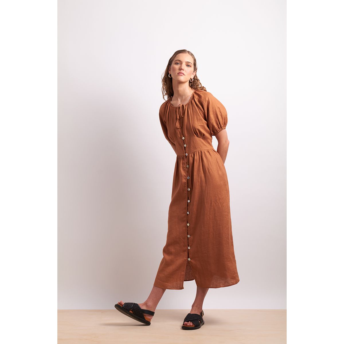 Neris the storybook dress Cinnamon