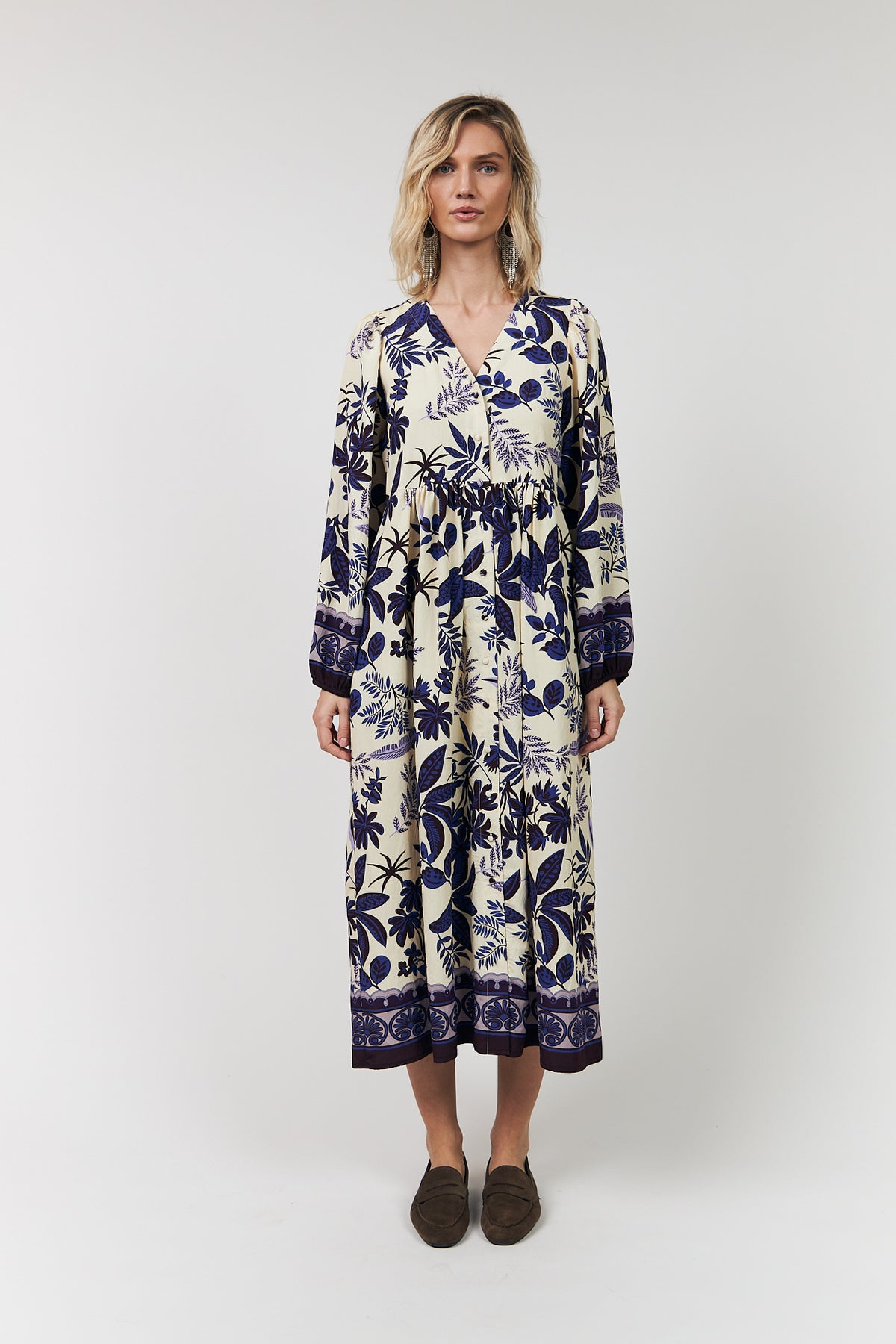 Lollys Laundry Sarai Dress Cream/Flower Print