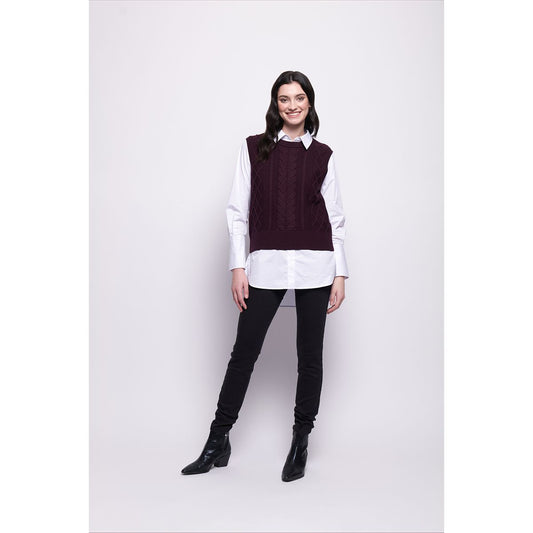Foil Plot Twist vest (Hunter & Plum)