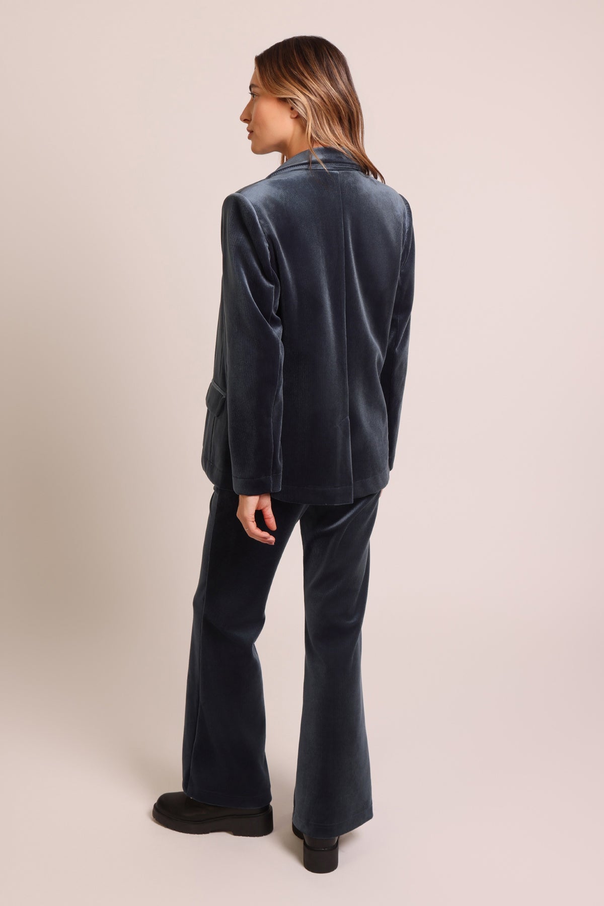 Traffic People Ava Rose Jacket - Steel Blue