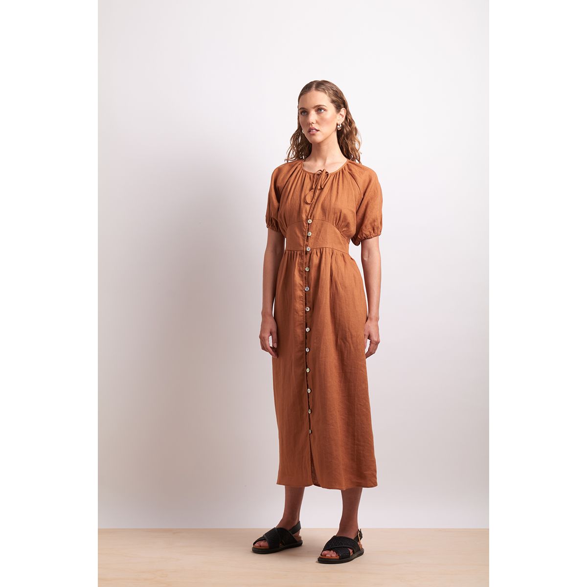Neris the storybook dress Cinnamon