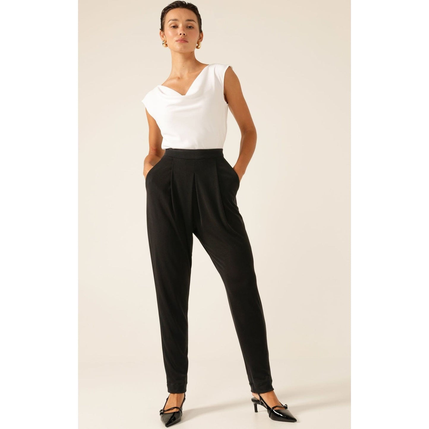 Sacha Drake jersey drape pant