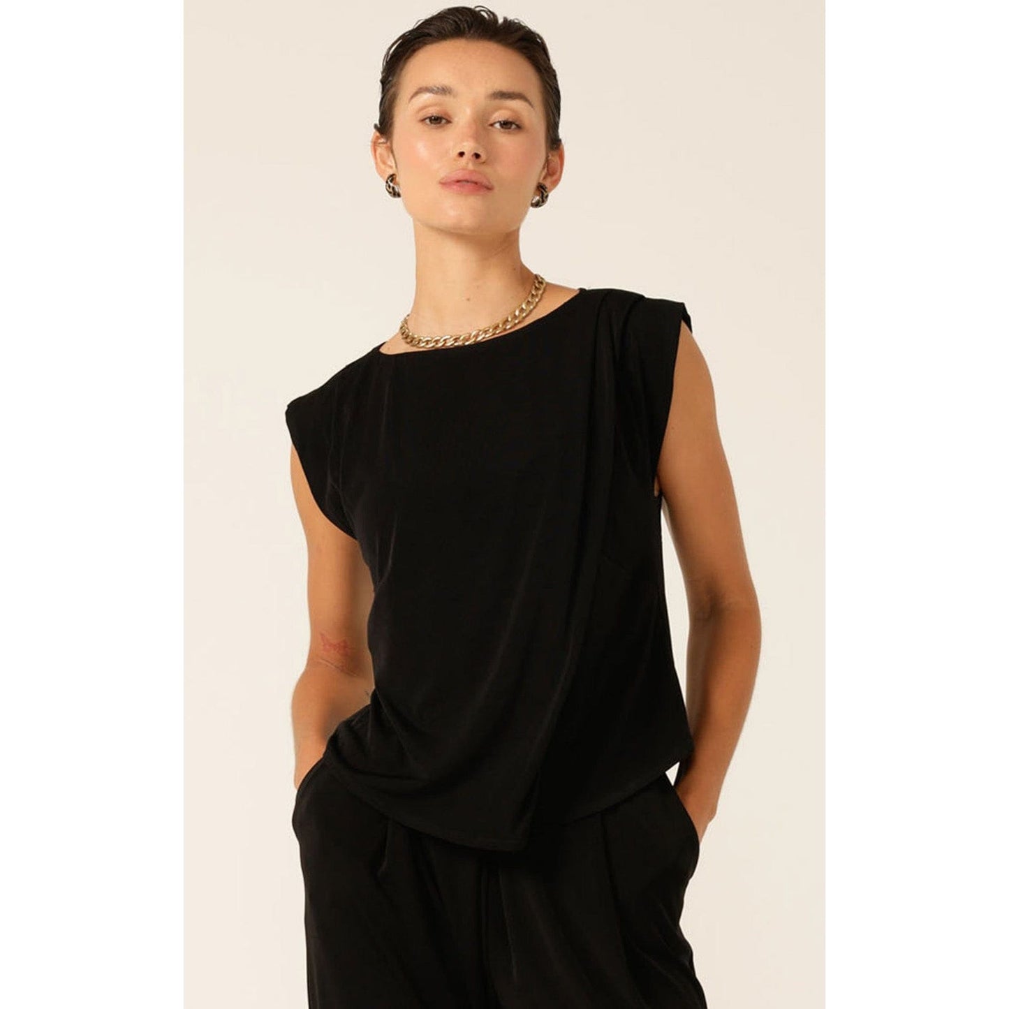 Sacha Drake pleated shell top