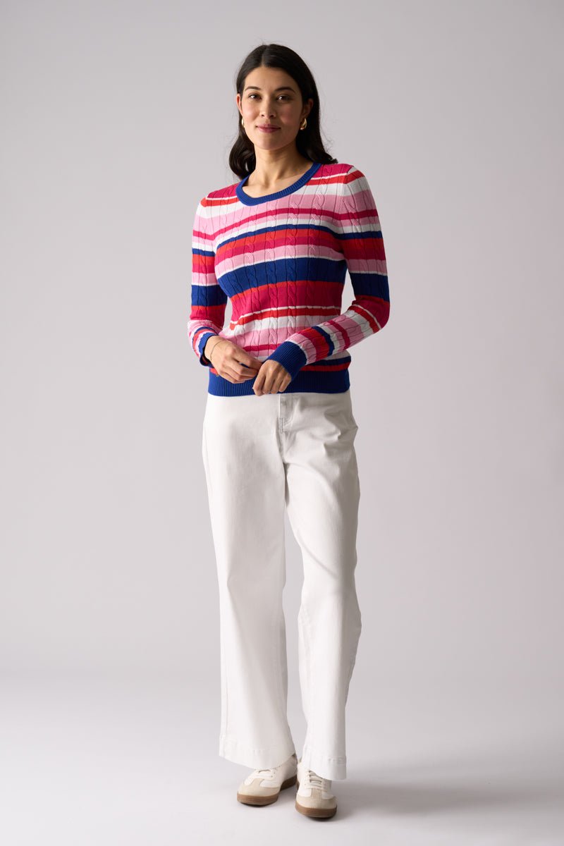 Foil Hot Wire Sweater Multi Stripe