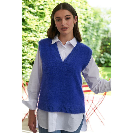 Foil Top Bird Vest (Pearl or Sapphire)