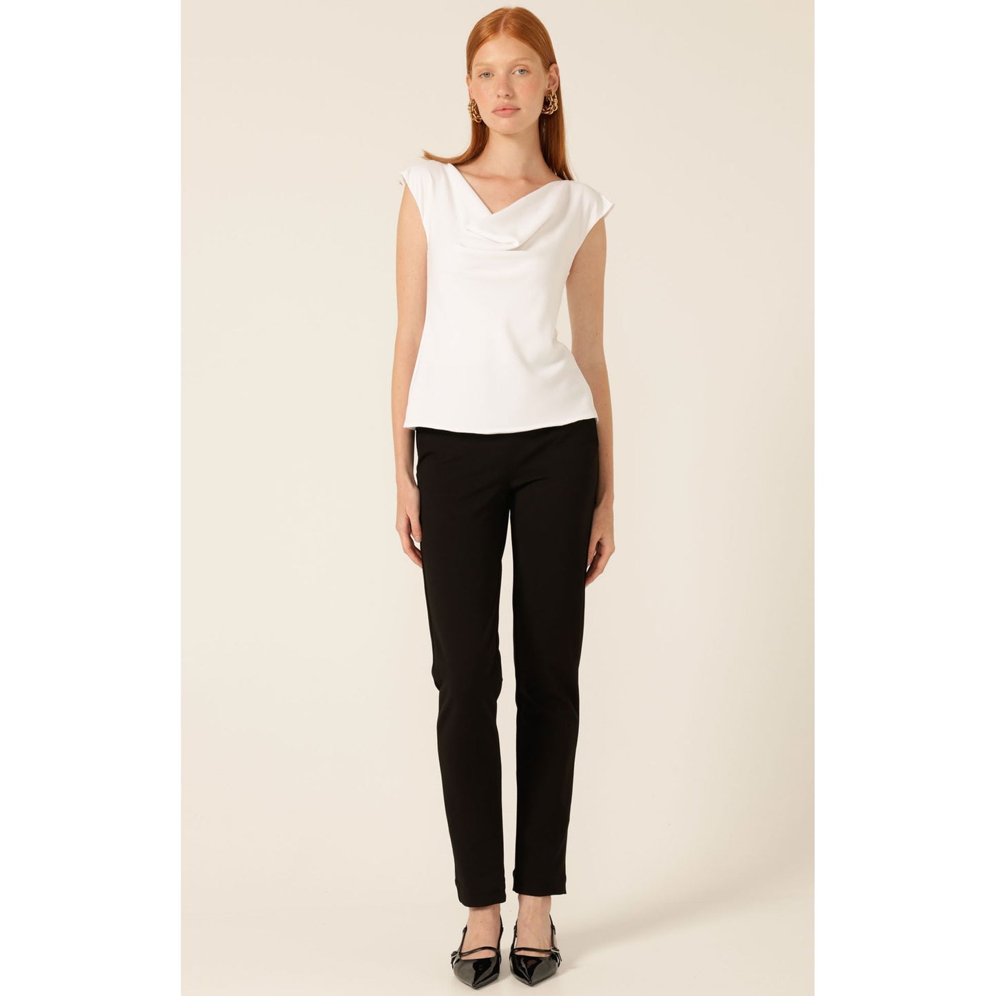 Sacha Drake Cowl bias top