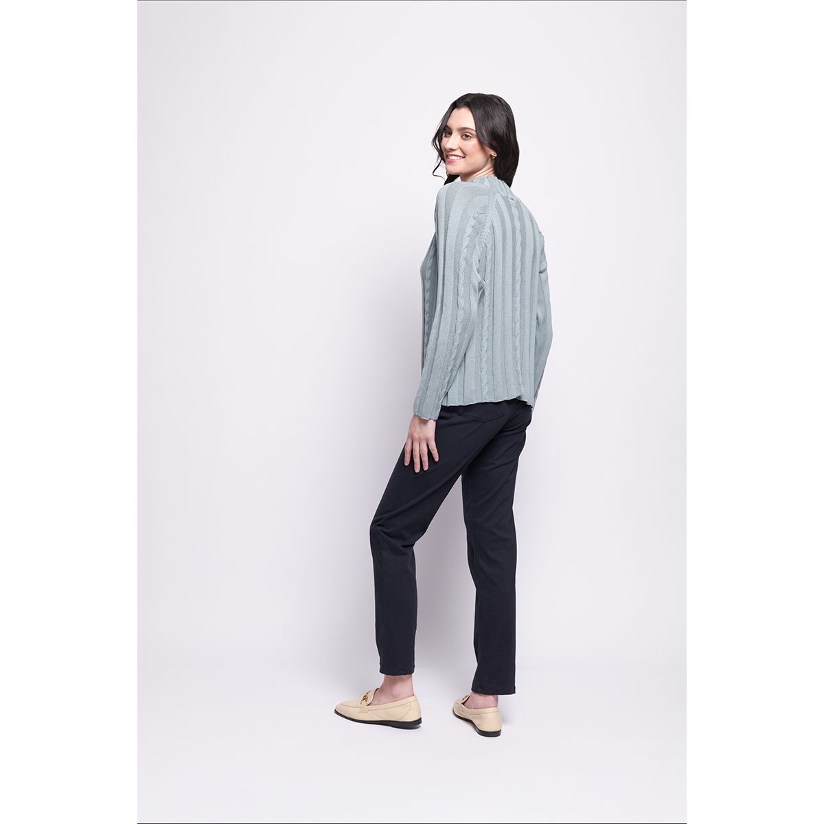 Foil Feeling Connected Sweater (Duck Egg or Caramel)