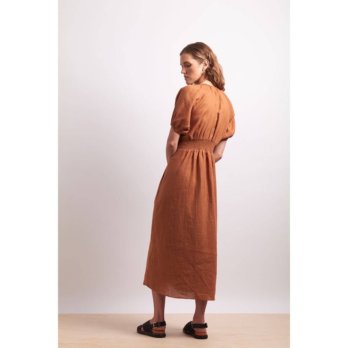 Neris the storybook dress Cinnamon