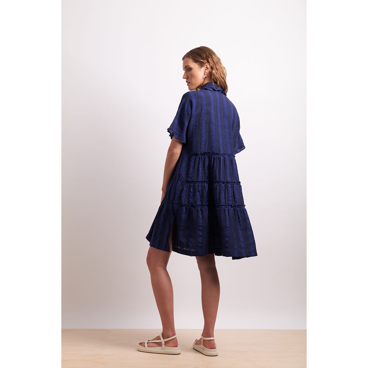Neris the ruffles dress (dandelion or lapis)￼