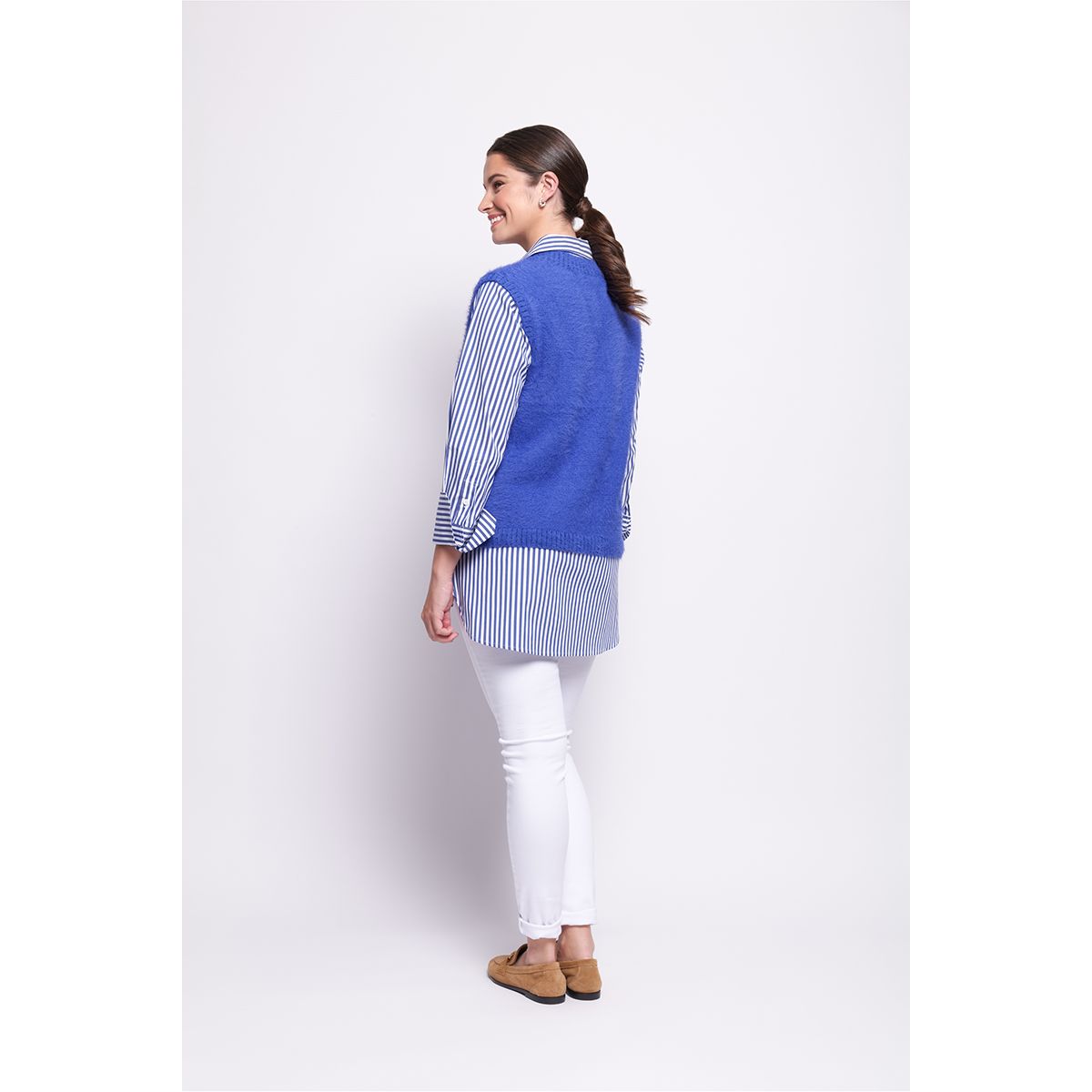 Foil Top Bird Vest (Pearl or Sapphire)