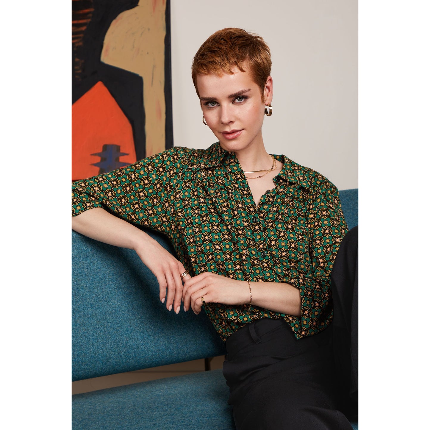 King Louie Edith Blouse valley