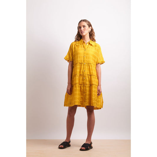 Neris the ruffles dress (dandelion or lapis)￼