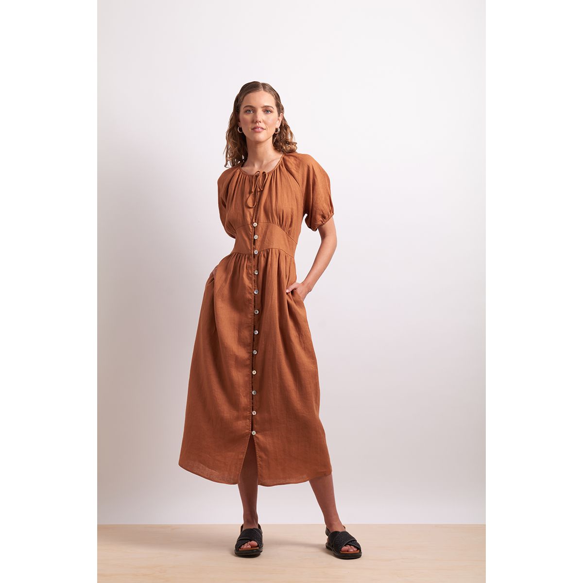 Neris the storybook dress Cinnamon