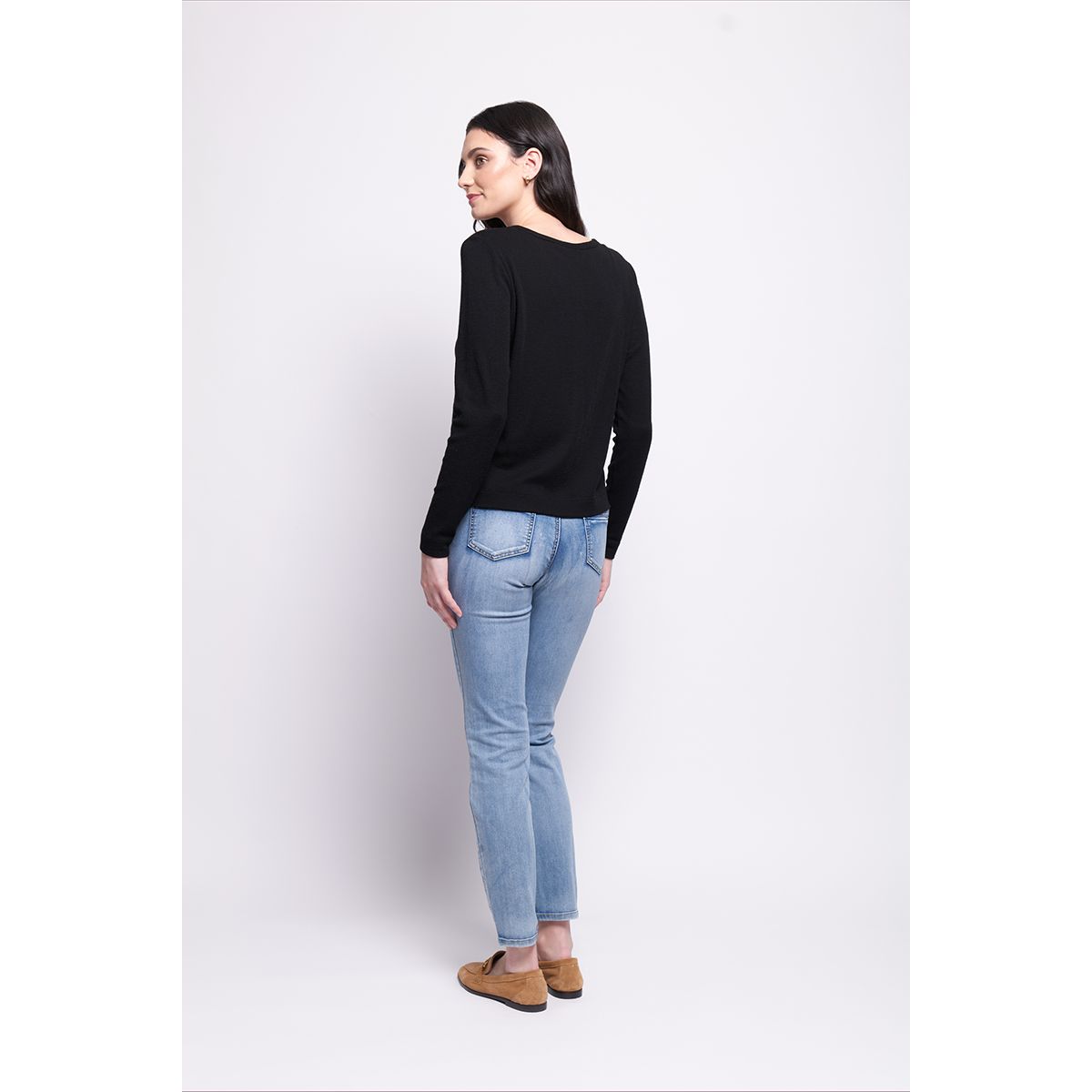 Foil Time Wool Tell Cardigan (Navy, Moss, Black or Still water)