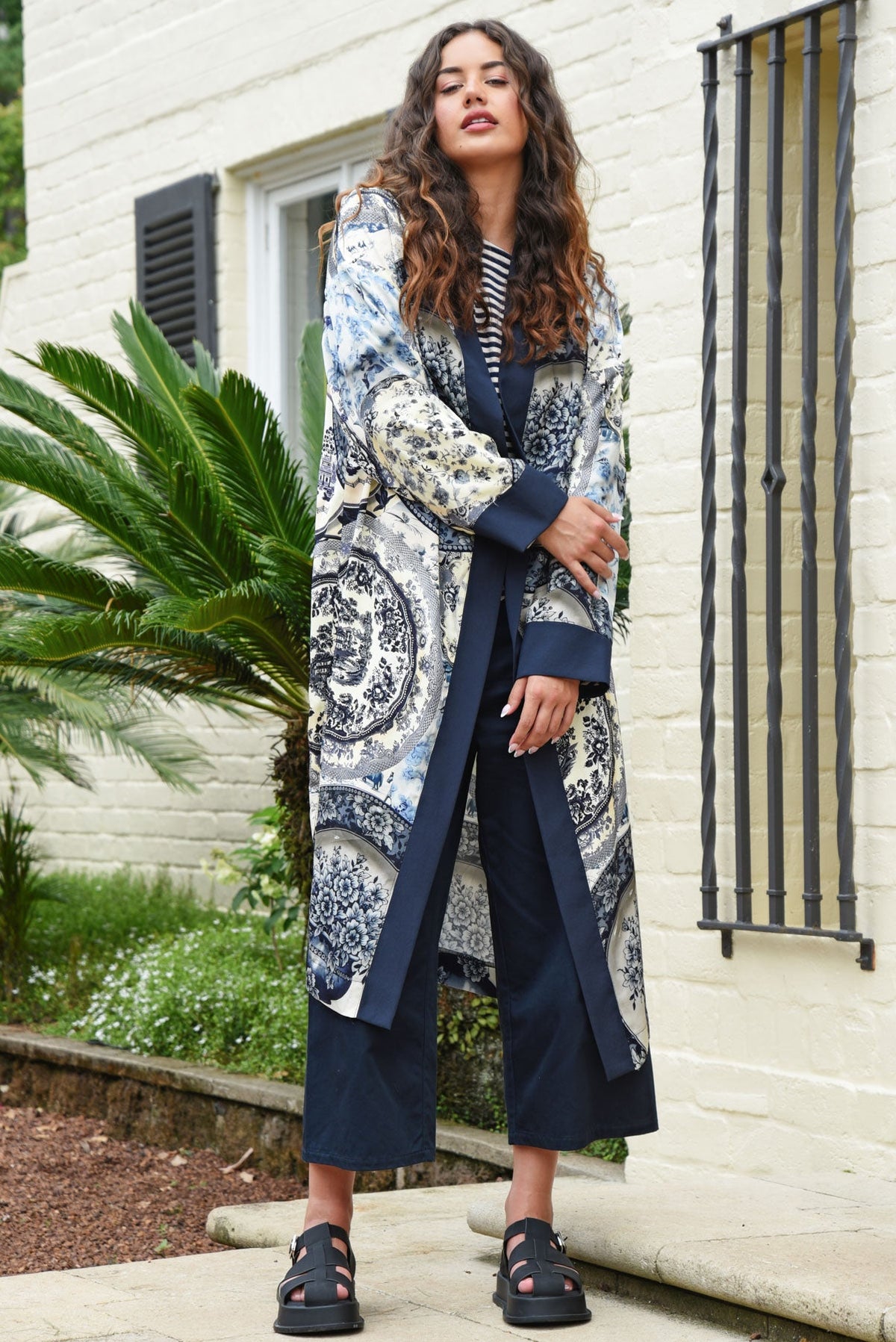 Curate Fresh Coats Duster Blue Plate