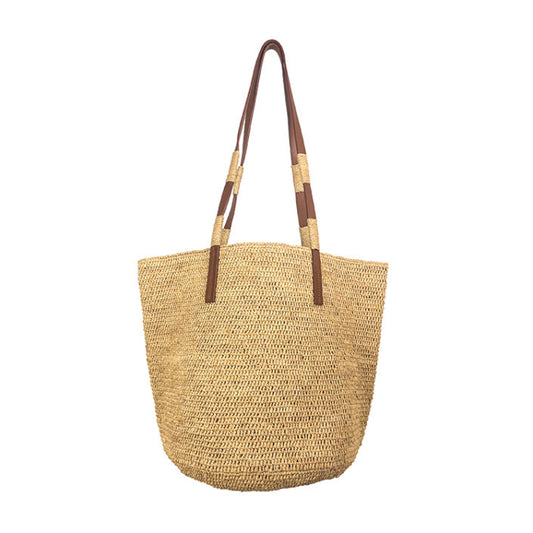 Made in Mada Alice M Bag Natural Tan Leather Straps