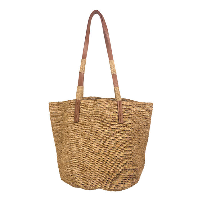Made in Mada Alice M Bag Tea Tan Leather Straps