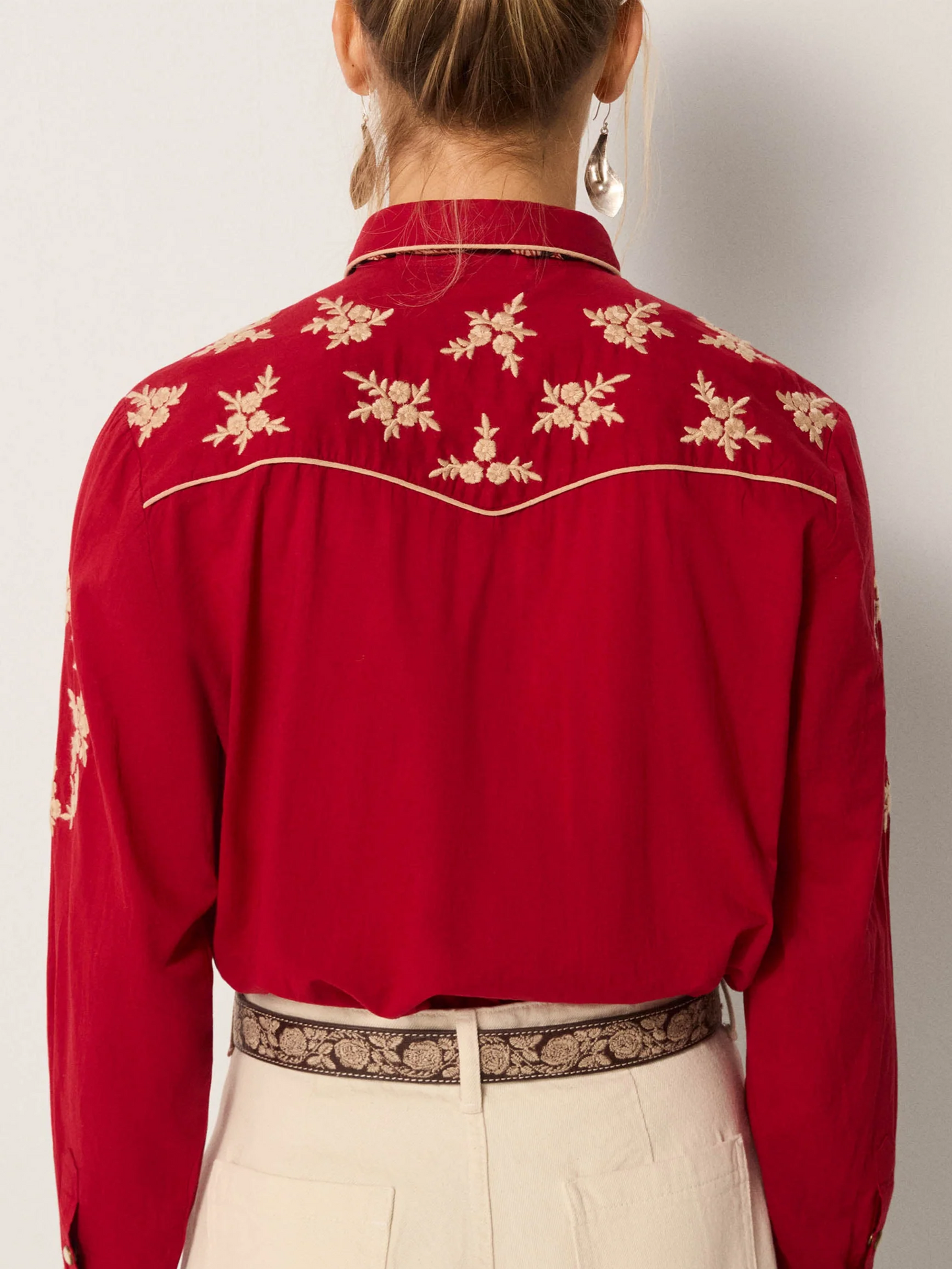 Maison Hotel Sierra Western Rodeo Blouse Red River