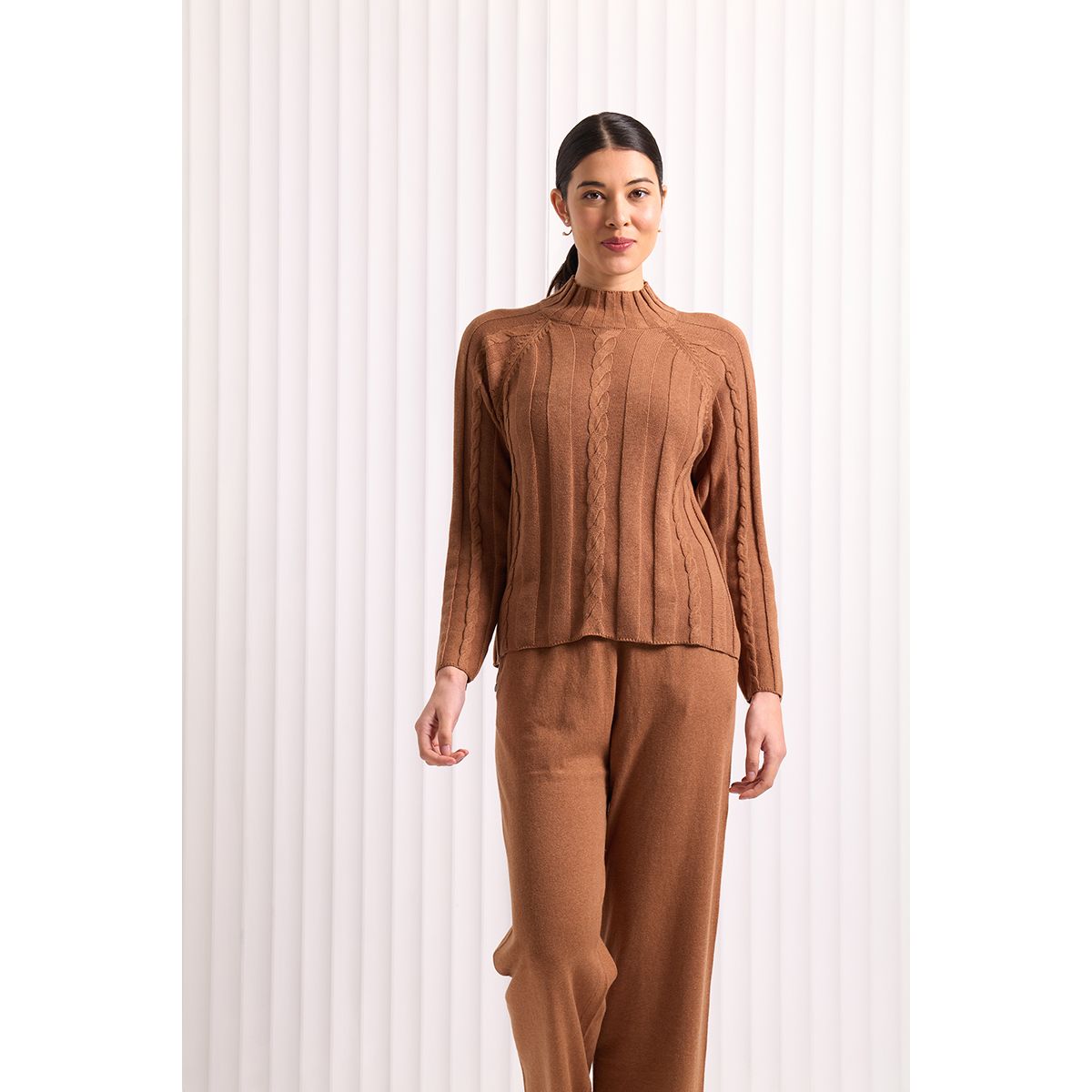 Foil Feeling Connected Sweater (Duck Egg or Caramel)