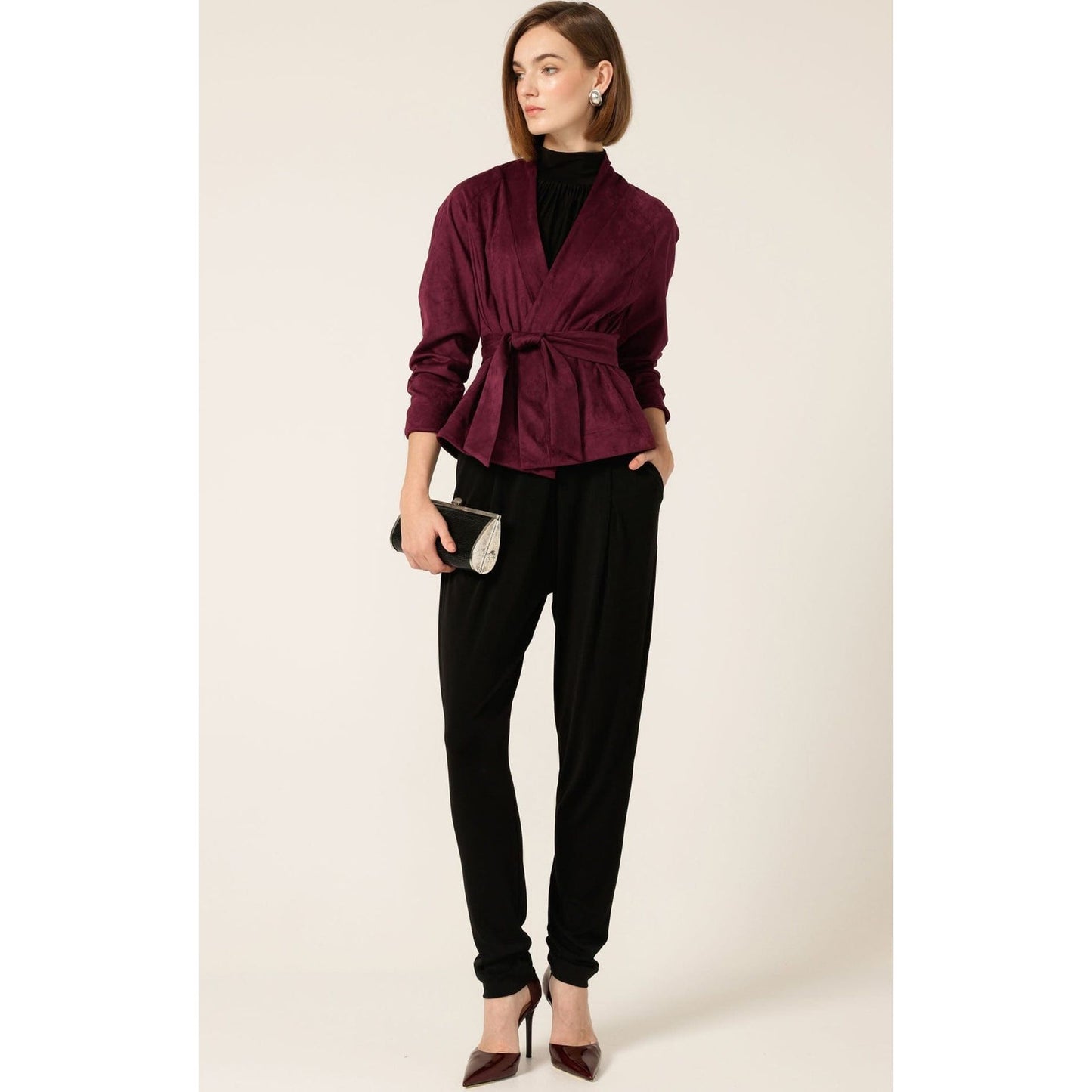 Sacha Drake jersey drape pant