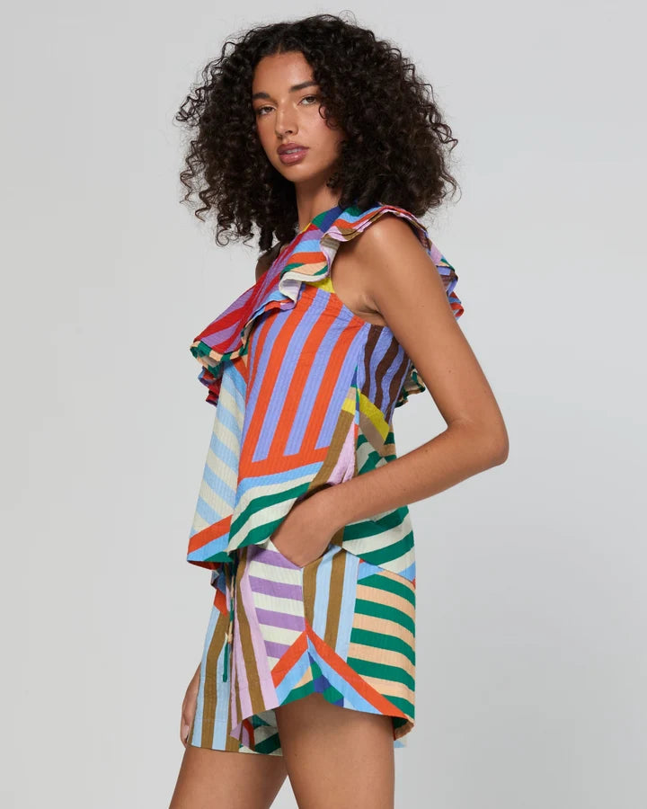 Boom Shankar Sasha Top Liquorice stripe