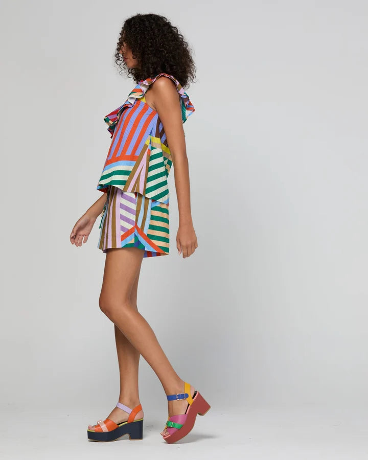 Boom Shankar Sasha Top Liquorice stripe