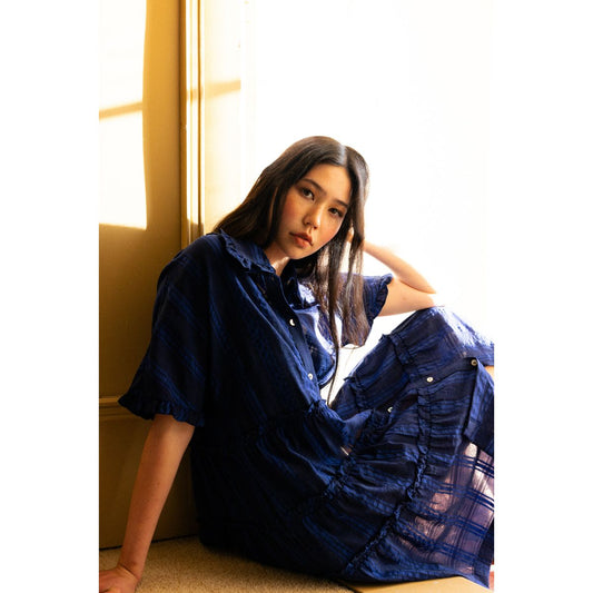 Neris the ruffles dress (dandelion or lapis)￼