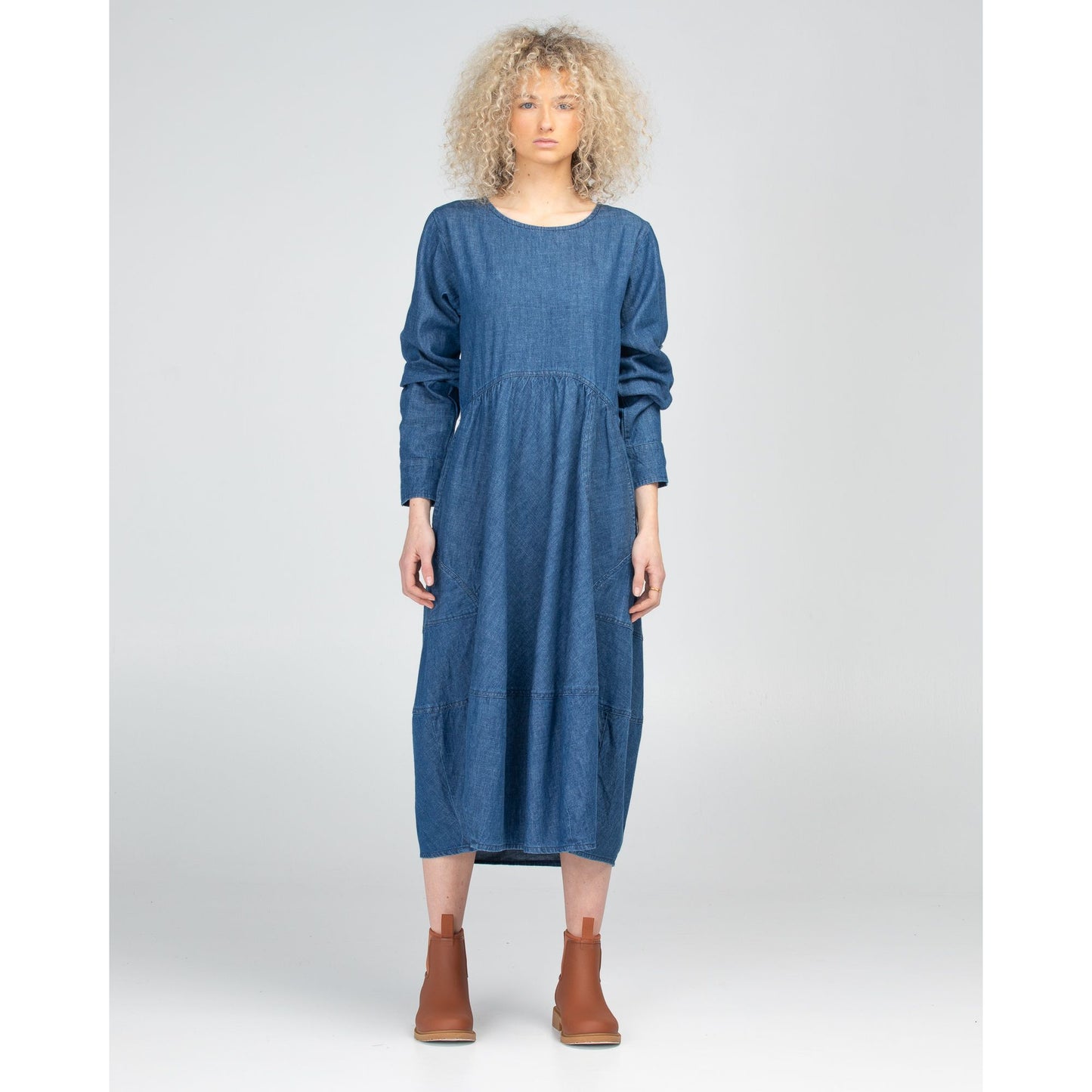 Boom Shankar mid Wash Denim Guru dress