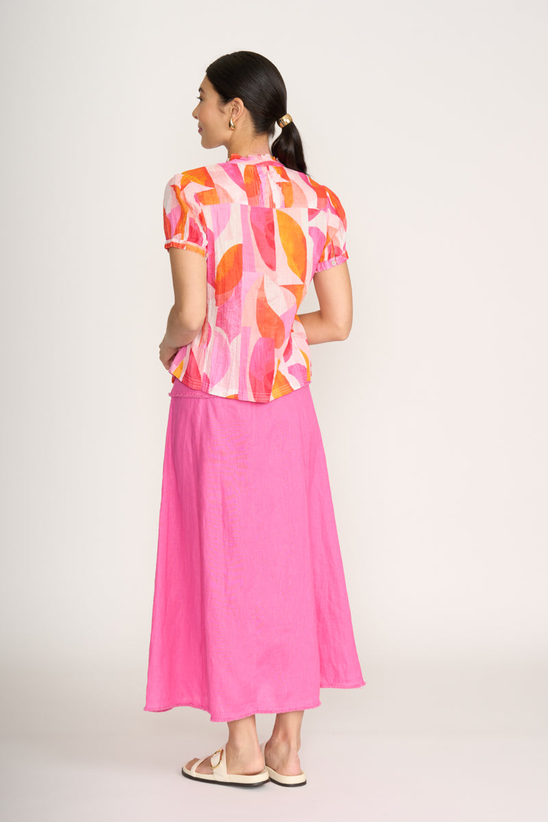 Foil Feeling Peachy Crusin' Top