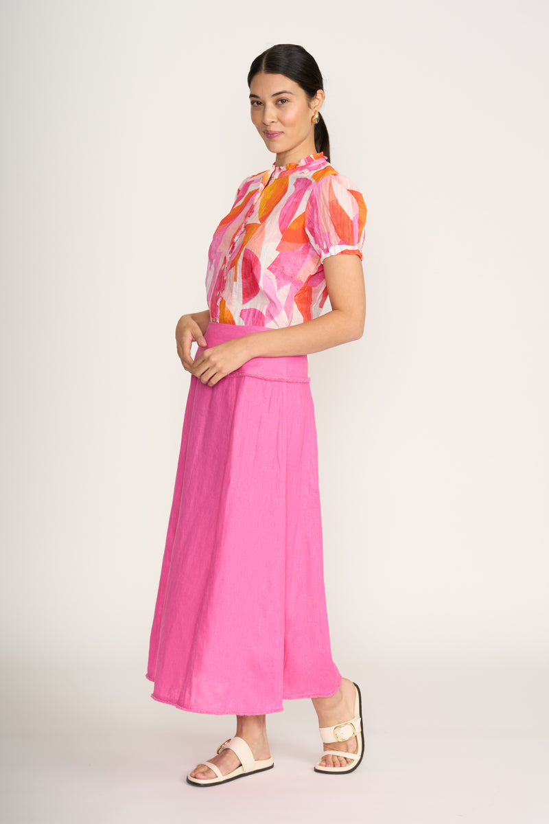 Foil Feeling Peachy Crusin' Top