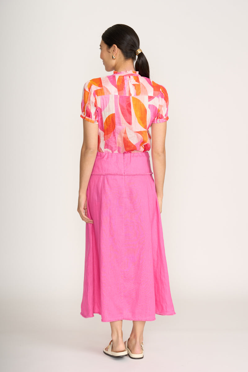 Foil Feeling Peachy Crusin' Top