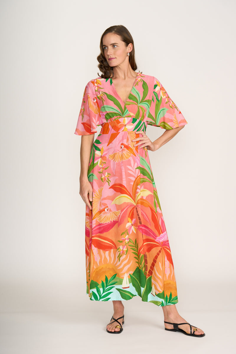 Foil Sun-kissed Race Favourite Dress